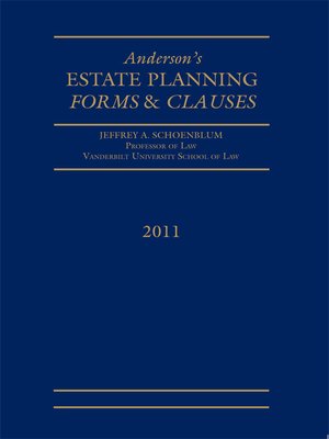 cover image of Estate Planning Forms and Clauses